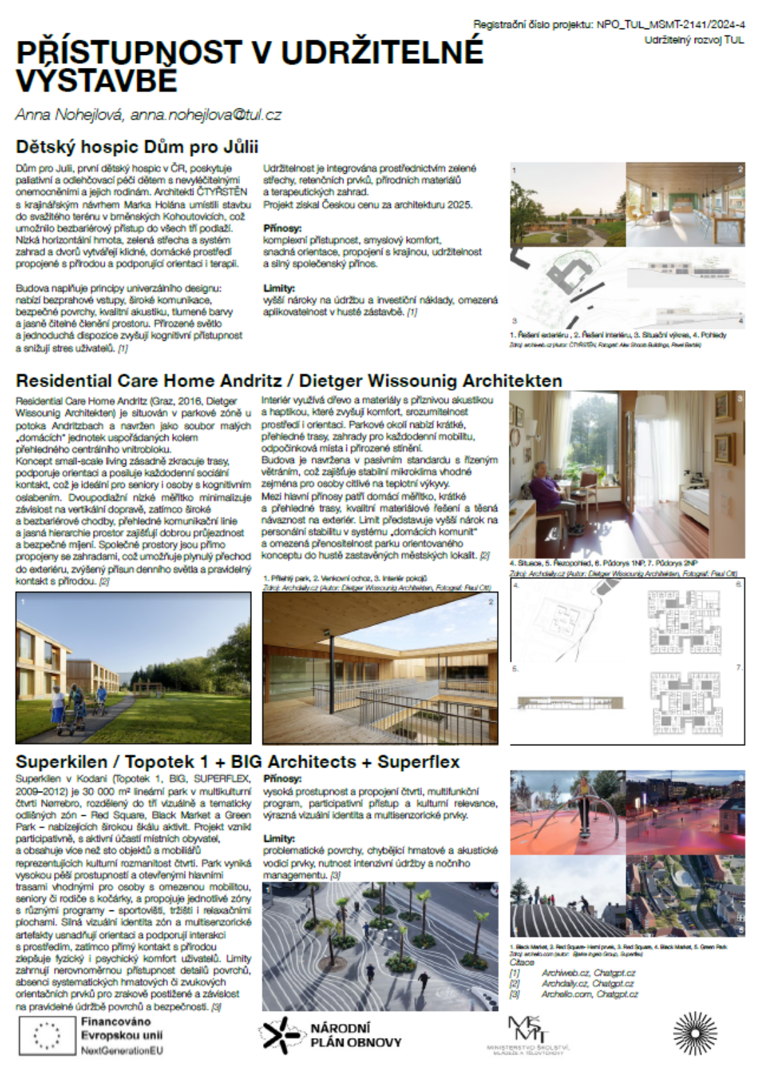 Student project – Accessibility in sustainable construction