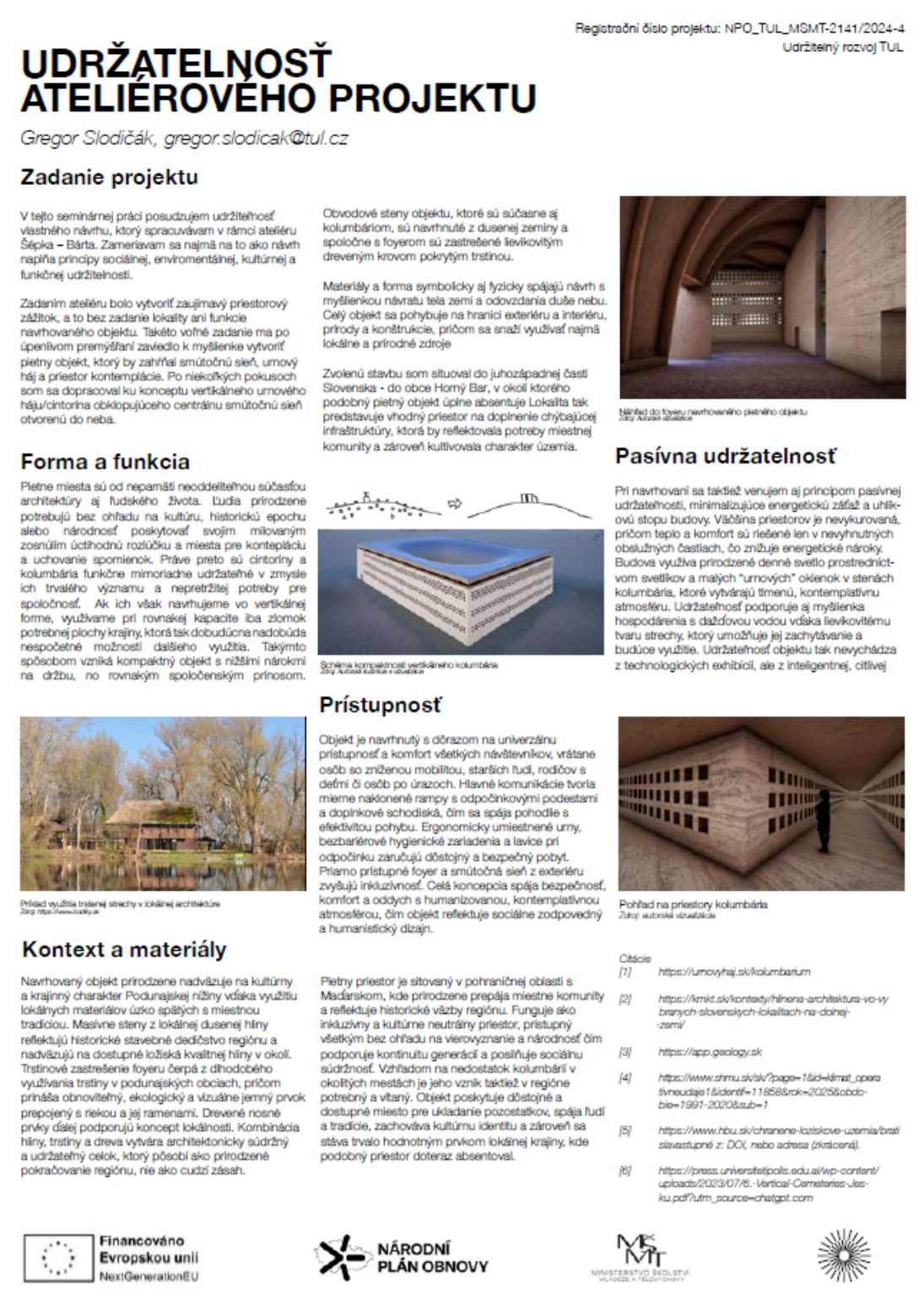 Student project – Sustainability of a studio project